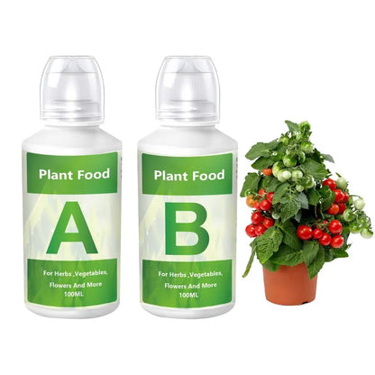 Hydroponic Nutrients Fertilizer AB Solution Set Hydroponic Garden Plant Food Plant Fertilizer For Flowers Vegetables Nutrients