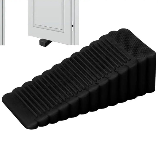 Door Stopper Floor Slanted Wedge Floor Stackable Stops Indoor Door Stopper Duty Rubber Floor Stop Prevents Doors From Closing