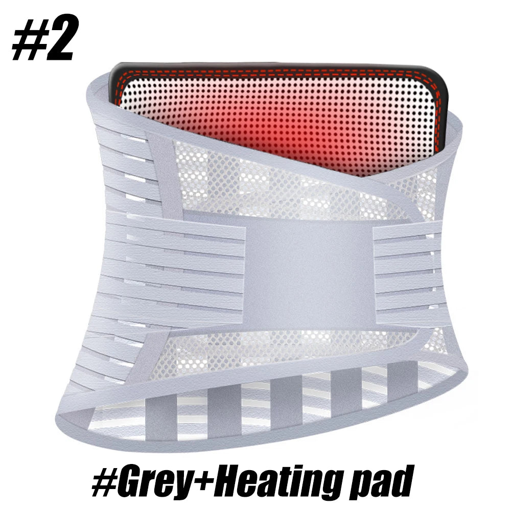 Breathable Back Brace for Lower Back Pain Relief, Lumbar Support Belt with Lumbar Pad for Men & Women Herniated Disc, Sciatica