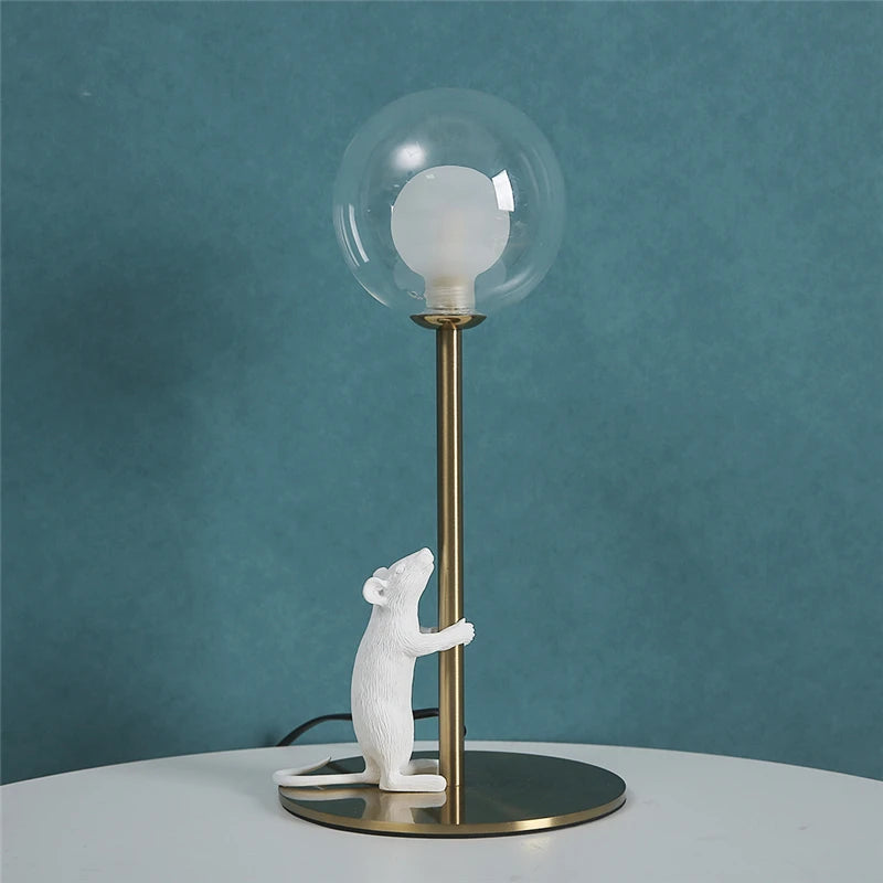 Modern Decorative Floor Lamps Resin Animal Stand Lamps LED Desk Lights Mouse Table Lamps Home Decor Desk Lamp Lighting Fixtures