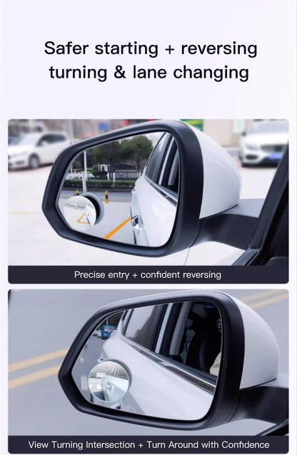 Car Rearview Mirror 360° Small Round Mirror Auto Accessories