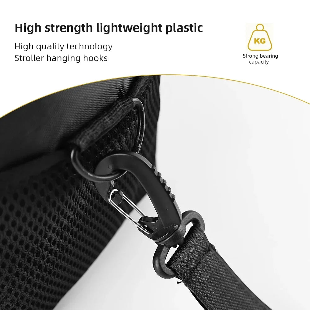 2/5pcs Organizer Diaper Bag Shopping Pram Hook Buckle Stroller Hanger Stroller Hooks Buckles Clip Aluminum Alloy Carabiner Cart