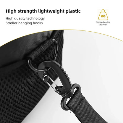 2/5pcs Organizer Diaper Bag Shopping Pram Hook Buckle Stroller Hanger Stroller Hooks Buckles Clip Aluminum Alloy Carabiner Cart