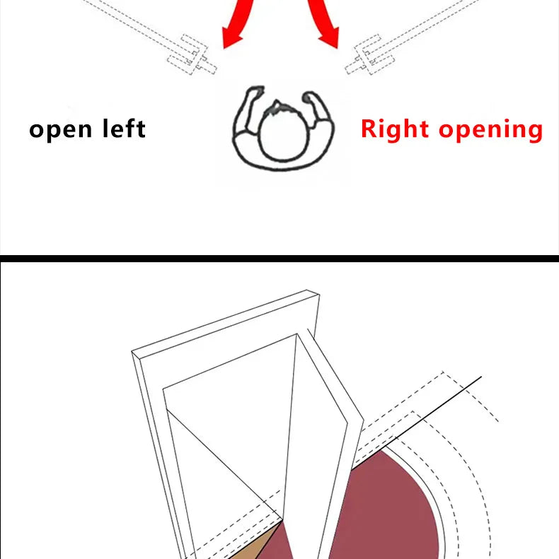 Door Damping Buffer Wooden Door Flat Outward Opening Invisible Door Home Closing Silent Hydraulic Door Closer Anti-pinch