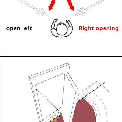 Door Damping Buffer Wooden Door Flat Outward Opening Invisible Door Home Closing Silent Hydraulic Door Closer Anti-pinch