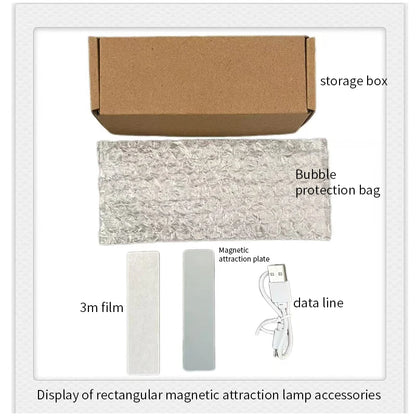 New Convenience Store Refrigerator Stickers Magnetic Fridge Stickers Lightbox Toy Model Light Signs Home Decorative Ornaments