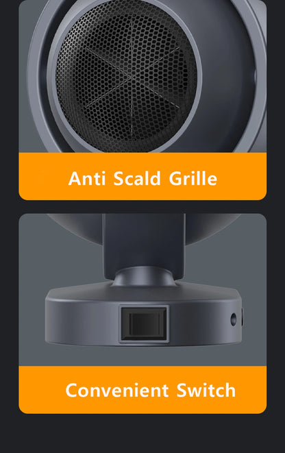Hot Air Blower Electric Heater Heating Fans Mini PTC Fan Heater Bathroom Fan Heaters Portable Smart Fan Heater for Bathroom Home