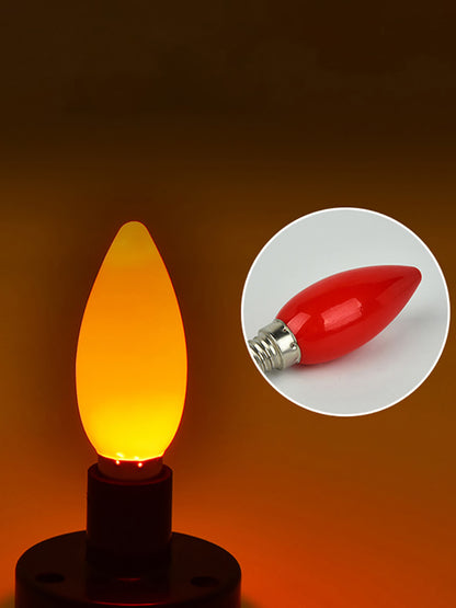 1PC LED altar bulb E12/E14 Red candle Buddha lamp decorative lamp Buddha bead decorative lamp