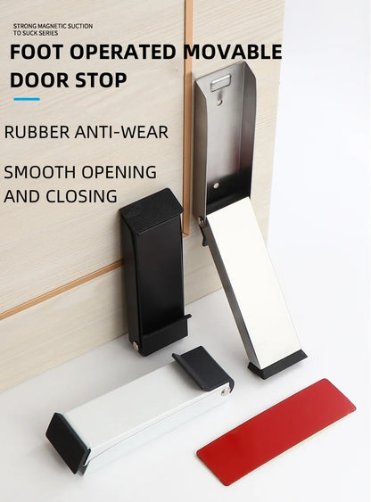 Bathroom Door Stopper Door-entry Windproof Stopper Door Stopper Anti-collision Safety Door Stoppers Home Magnet Door Stapper