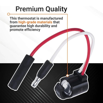 297216600 Refrigerator Defrost Thermostat Compatible with Frigidaire & Kenmore 1483781 216731000 216872200 218673001 218673008