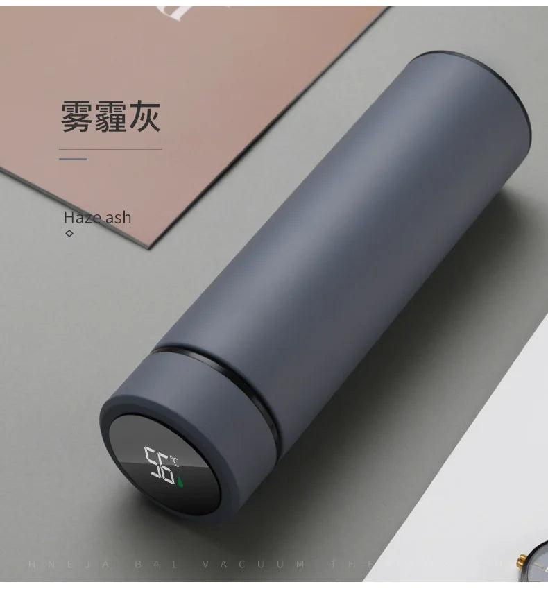 2024 New Temperature Display Thermos Keeps Cold And Heat Thermal Bottle Stainless Steel Thermos For Baby Children Kids Terms