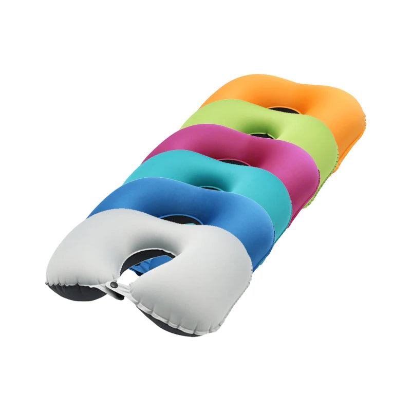 Inflatable Neck Pillow for Travel, Inflatable Travel Pillow for Airplane, Neck Air Pillow, Travel Neck Support