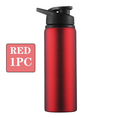 Portable Water Bottle Outdoor Sports Travel Cup Metal Drinking Bottle for Cycling Hiking Gym Leakproof Reusable Water Container