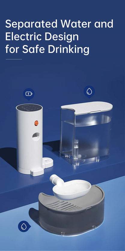 3L Dog Cat Water Dispenser, Pet Water Dispenser, Dumping Cat Water Dispenser, Running Water Charging Automatic Water Feeder