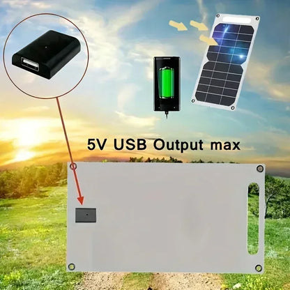 Sunpower Portable 5V 35WSolar Panel with USB Safe Stabilize Charger for Phone Power Bank Outdoor Camping Home RV Gift Use