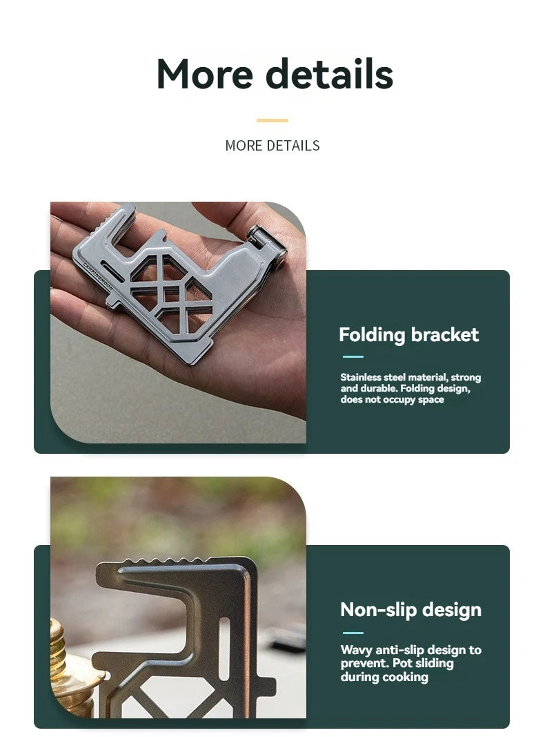 CAMPINGMOON AS-1/AS-ST Outdoor Small Picnic Equipment Alcohol Stove Brass Stove Liquid Alcohol Stove Head Portable Stove