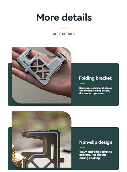 CAMPINGMOON AS-1/AS-ST Outdoor Small Picnic Equipment Alcohol Stove Brass Stove Liquid Alcohol Stove Head Portable Stove