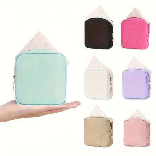 Fashion Multicolor Sanitary Pad Bags Home Organization Portable Pad Pouch Napkin Storage Organizer