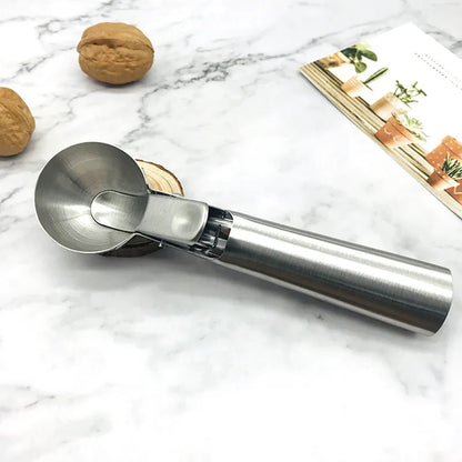 Stainless Steel Ice Cream Spoon Multifunctional Cream Spoon Fruit Spoon Round Ball Spoon Ball Digger