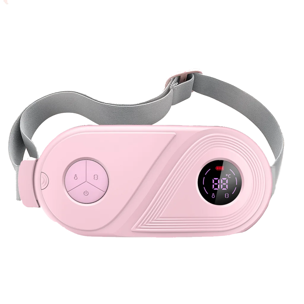 Electric Warm Uterine Cramp Massager Vibrator Heating for Menstrual Relief  Waist Massager Belt Care Waist Stomach for Women
