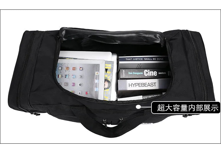 70CM 70L Nylon Luggage Travel Gym Outdoor Bag Large Travelling For Women Men Duffle Handbags Shoulder Weekend Sports Bag maletas