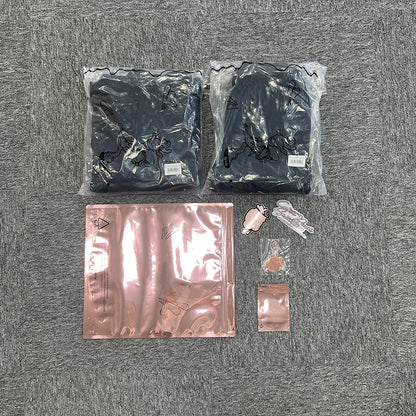 Jogging Streetwear Hoodies Trousers Set Centre Cee Tracksuit Men Clothing Y2k Cotton Sweatshirts Tops Pants Mens Clothes Black