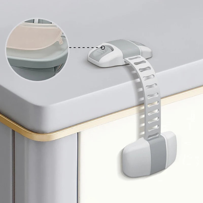 1 Piece Multi-Function Child Protection Anti-Pinch Cabinet Refrigerator Plastic Safety Buckle Baby Safety Drawer Door Lock