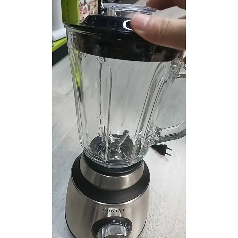 Houselin Professional Blenders Kitchen System, 1000W, 3 Functions for Smoothies, Processing, Dough, Drinks & More