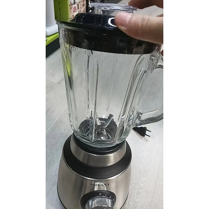 Houselin Professional Blenders Kitchen System, 1000W, 3 Functions for Smoothies, Processing, Dough, Drinks & More