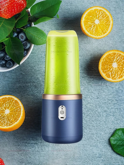 Portable Juicer Cup 6 Blade Blender Household Fruit Juicer Smoothie Mixer Machine USB Rechargeable Juice Extractor Kitchen Tool