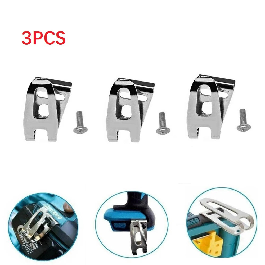 3pcs Belt Clip Hook For Makita 18V LXT Cordless Drills Impact Driver Power Tools Accessories