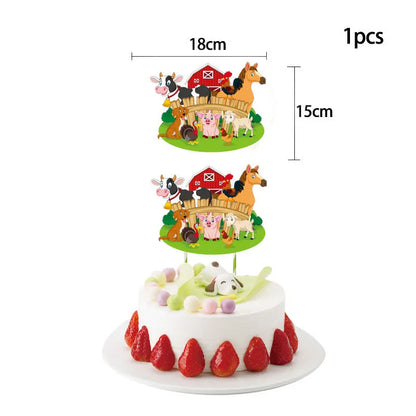 Farm House Fun Barnyard Animals Party Supplies Paper Plates Napkins CUps Farm Animals Birthday Party Decoration