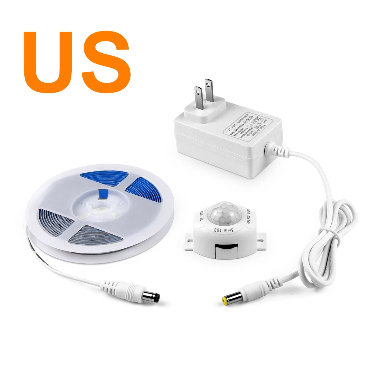 Smart Motion Sensor Under Cabinet Lights Induction ON OFF LED Strip For Kitchen Bed Staircase Wardrobe Emergency Night Lamp