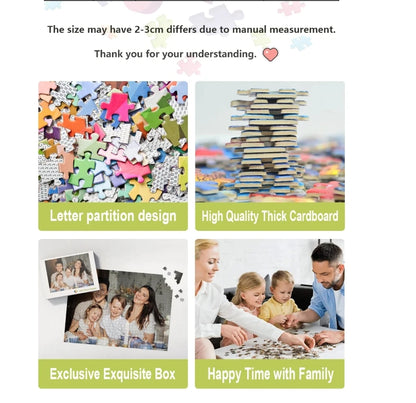 custom Puzzle 108/200/300/500/1000 Pieces Game Jigsaw Puzzlegift for yourself and your family Wooden high-quality floor puzzle