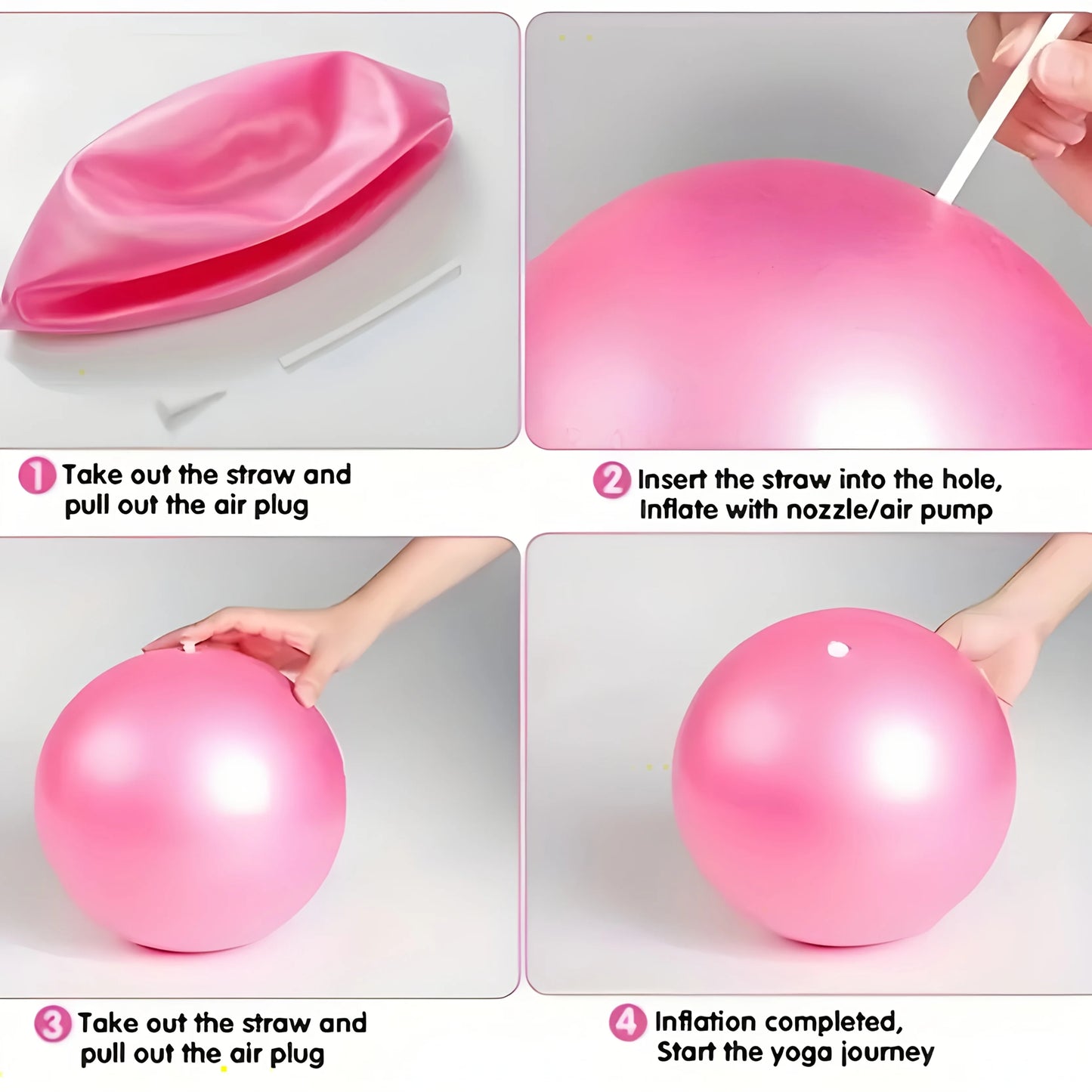 12 Pcs Pilates Loop Yoga Set, Including Yoga Ball, Tension Belt, Yoga Ring and Other Yoga Equipment, Yoga Accessories Set