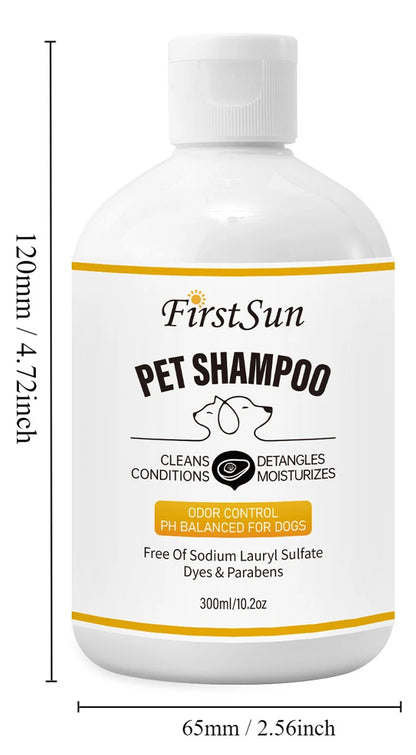 Gentle Dog Shampoo Pet Shampoo Body Wash Cat Shampoo Shower Gel Pet Wash Odor Eliminating Natural Deodorizing Shampoo Dog Bath