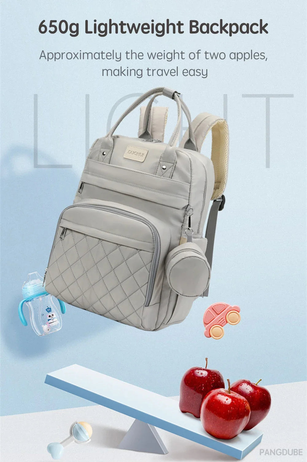 Mom Dad Backpack with Changing Pads Pacifier Bag Hooks for Stroller Maternity Mom Bag for Baby Accessories Diaper Bag