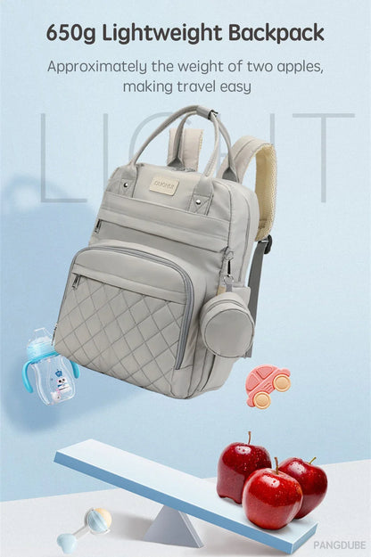 Mom Dad Backpack with Changing Pads Pacifier Bag Hooks for Stroller Maternity Mom Bag for Baby Accessories Diaper Bag