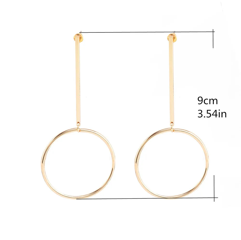 Luxury Earrings Women Fashion Retro Fun Hoop Big Earring Temperament Hundred Matching Accessory For Womens Wear серьги женские
