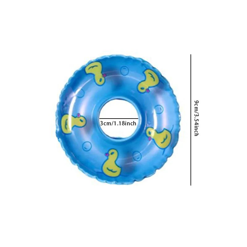 20PCS inflatable mini swimming rings water games swimming ring toys neighborhood mini children's swimming rings donuts
