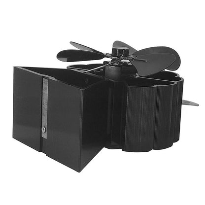 Wood-burning Real Fire fireplace fan, portable aluminum alloy thermal power fan, mini fireplace fan