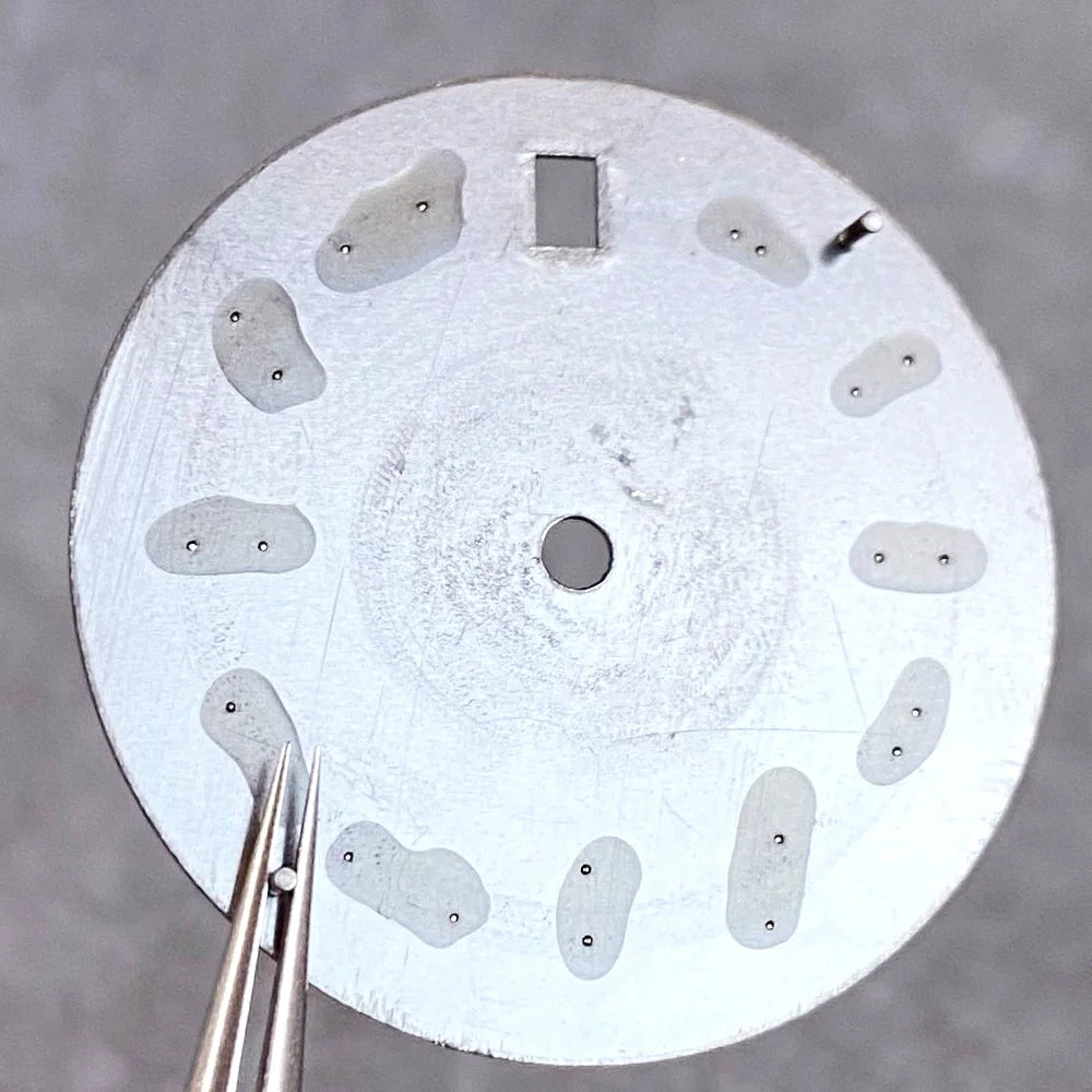 29mm Gray Sunburst Watch Dial fit NH35 NH35A NH36A Steel Green Roman Numerals Index Hand Set Watch Parts Accessories