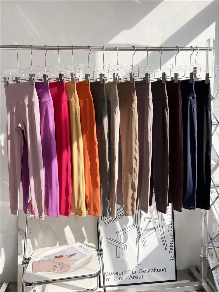 No need wear Underware Yoga Sport Pant Fitness Workout Tights and Soft Women High Waist Running Gym Leggings