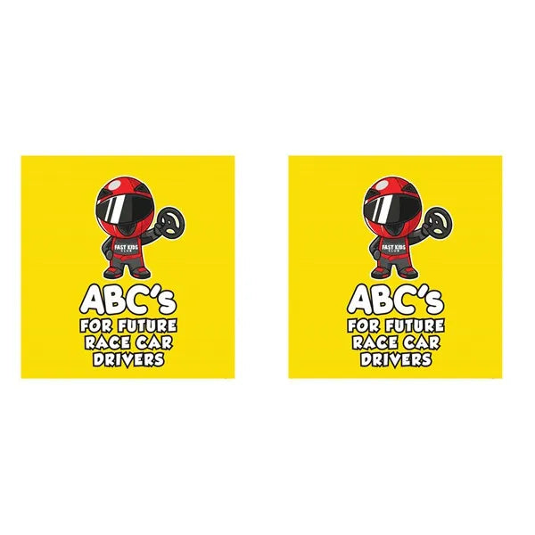 ABC's For Future Race Car Drivers Alphabet Book (Baby Book, Children's Book, Toddler Book) Durable