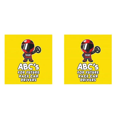 ABC's For Future Race Car Drivers Alphabet Book (Baby Book, Children's Book, Toddler Book) Durable