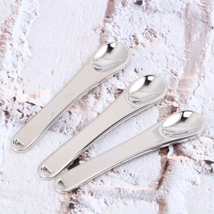 5Pcs Mini Makeup Spoon Beauty Scoop Face Mask Spatula Skincare Tool Metal Applicator For Cream Facial Testing Mixing