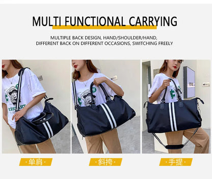 Personalized Travel Bag Men's And Women's Handbags Sports Training Yoga Bag Waterproof Weekend Bag Customized Logo Name Pattern