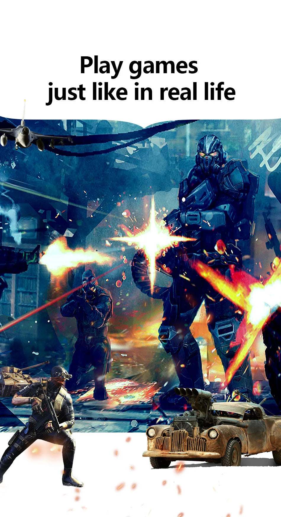 Virtual Reality 3D VR Headset Smart Glasses Helmet for Smartphones Cell Phone Mobile 7 Inches Lenses Binoculars Goggles Devices