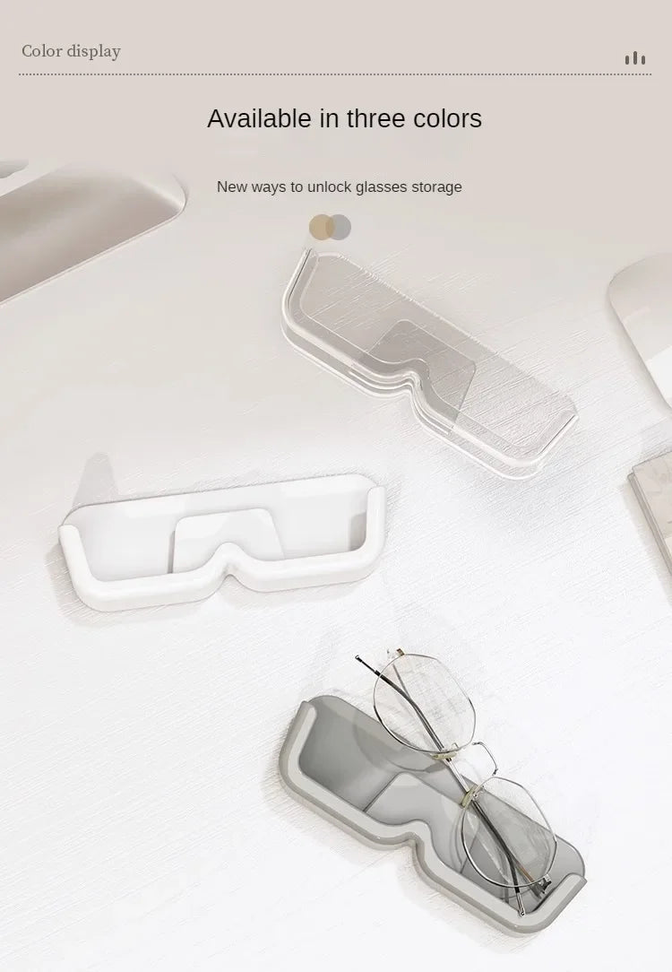 10PCS Eyeglasses Organizer Premium Sunglasses Display Case Wall Mounted No-Punch Sunglasses Organizer Home Organization