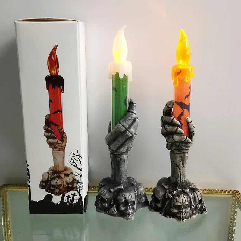 Skeleton Ghost Party Candle Pumpkin Party Haunted House Happy Party Home Decoration